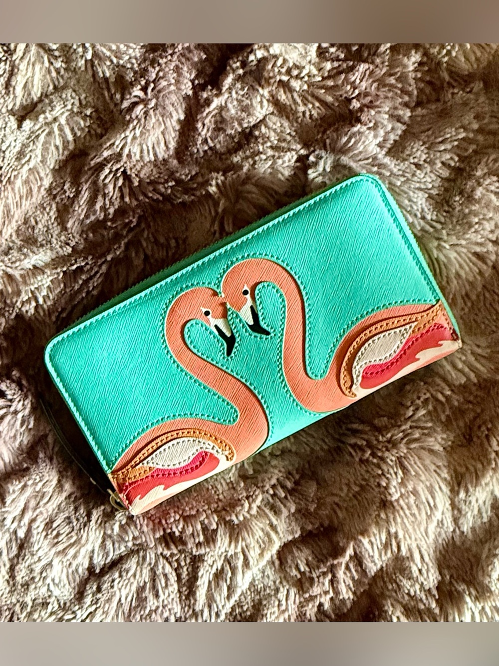 Kate Spade (rare speciality item) flamingo wallet